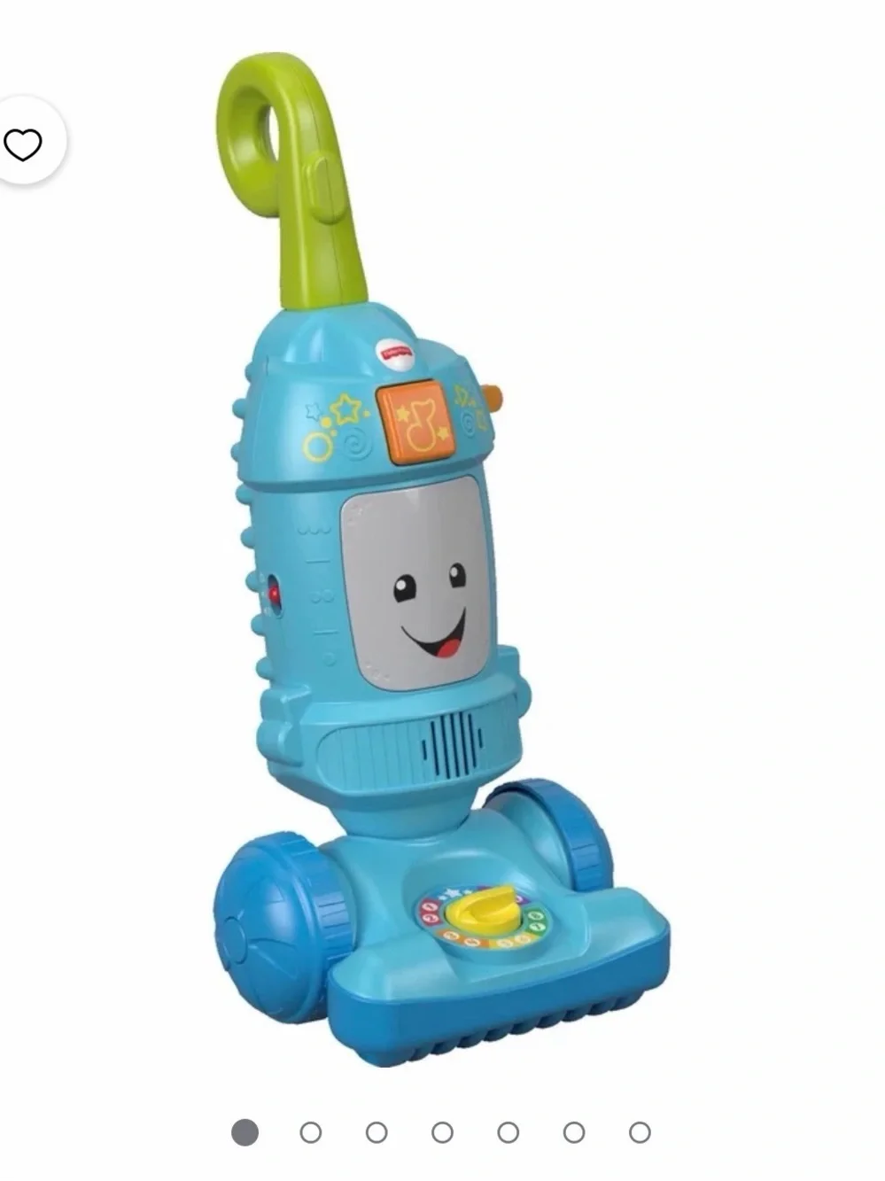 Fisher-Price Blue and Green Musical Push Vacuum Toy